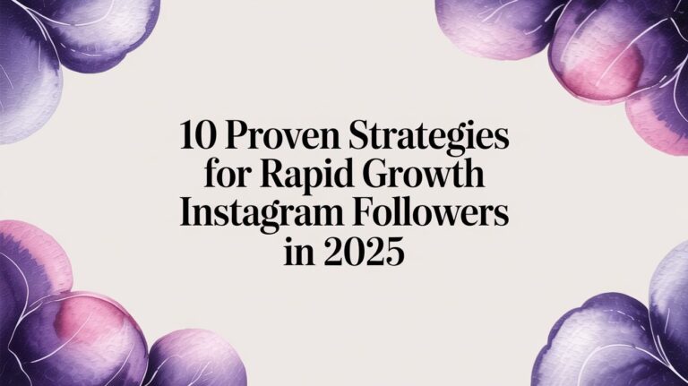 10 Proven Strategies for Rapid Growth Instagram Followers in 2025