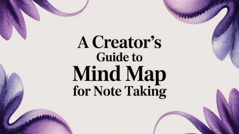 A Creator’s Guide to Mind Map for Note Taking