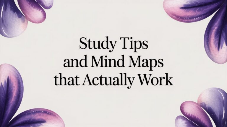 Study Tips and Mind Maps That Actually Work