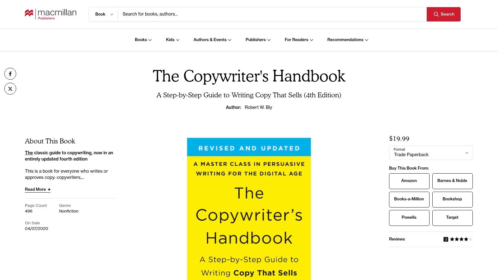 The Copywriter’s Handbook (4th Edition), Robert W. Bly