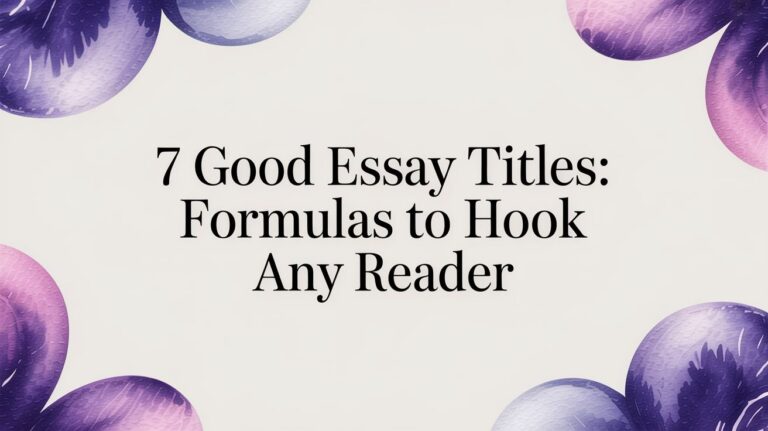 7 Good Essay Titles: Formulas to Hook Any Reader