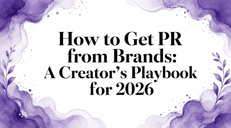 How to Get PR from Brands: A Creator’s Playbook for 2026