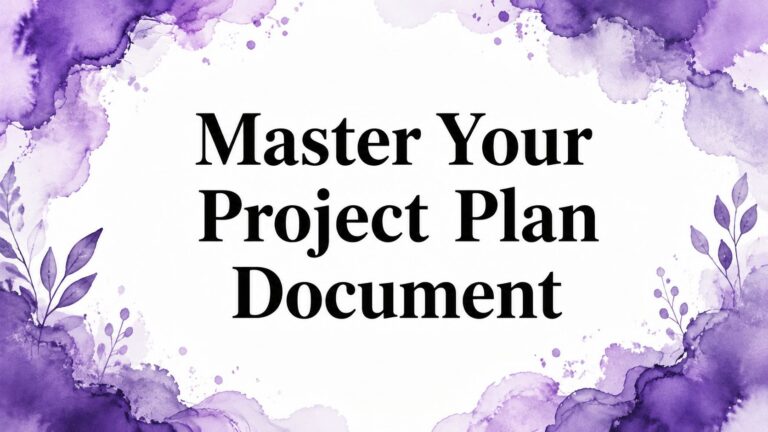 Master Your Project Plan Document
