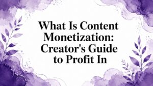 What Is Content Monetization: Creator’s Guide to Profit In