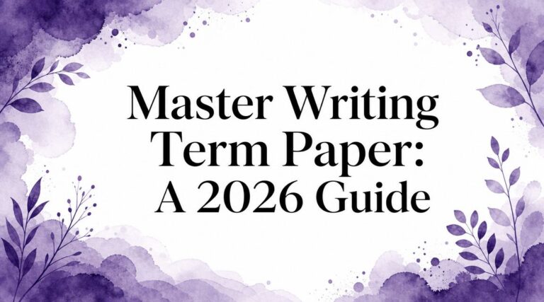 Master Writing Term Paper: A 2026 Guide