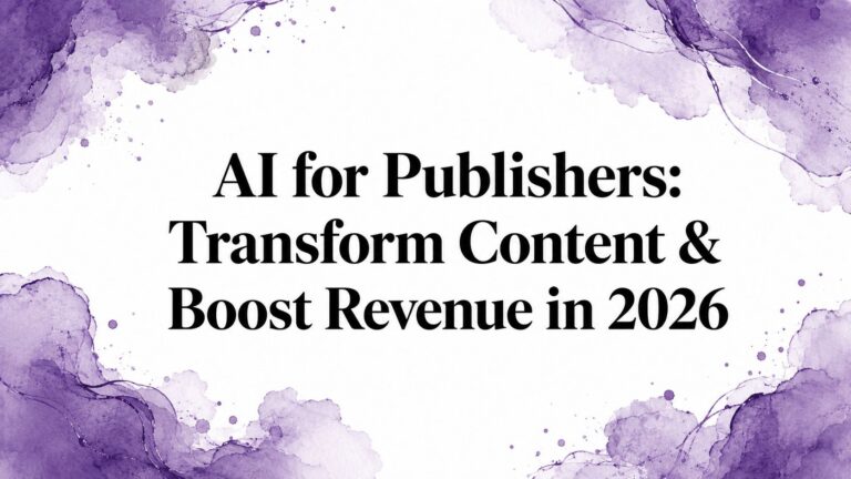 AI for Publishers: Transform Content & Boost Revenue in 2026