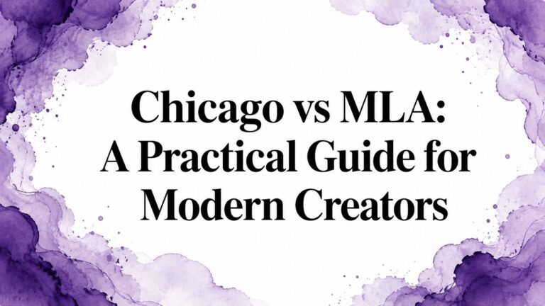 Chicago vs MLA: A Practical Guide for Modern Creators