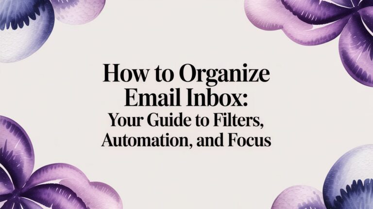 How to organize email inbox: Your Guide to Filters, Automation, and Focus