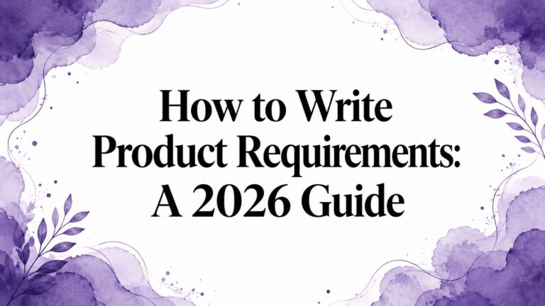 How to Write Product Requirements: A 2026 Guide