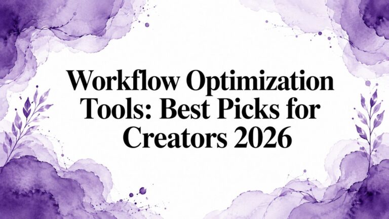 Workflow Optimization Tools: Best Picks for Creators 2026