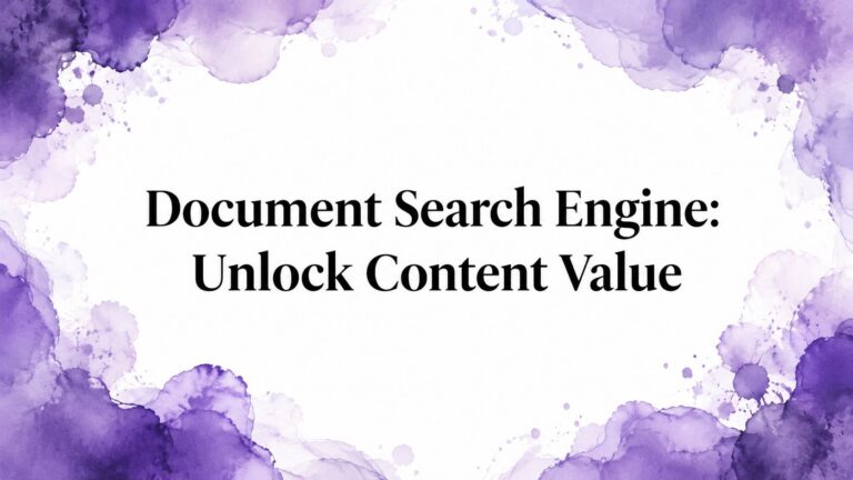 Document Search Engine: Unlock Content Value