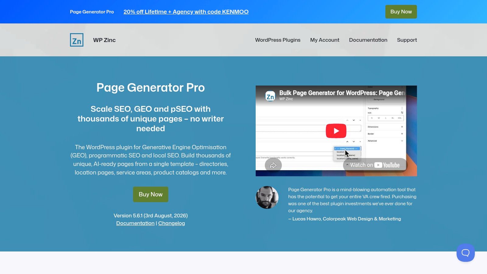 Page Generator Pro (WP Zinc)