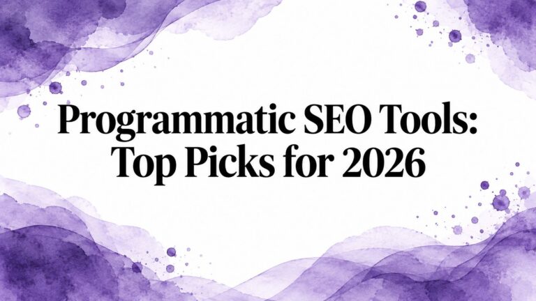 Programmatic SEO Tools: Top Picks for 2026