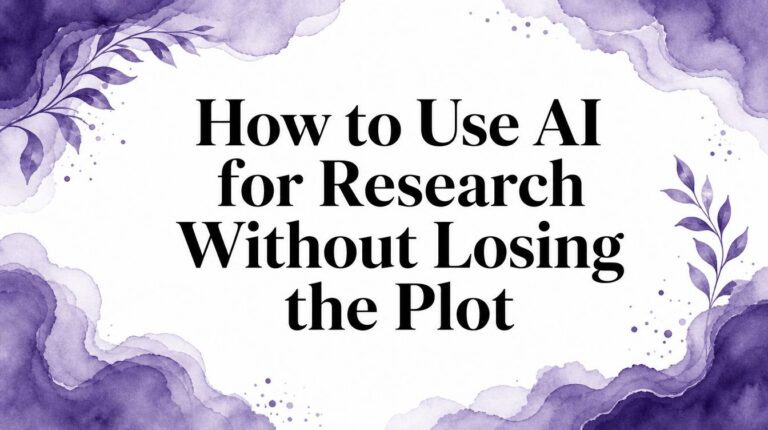 How to Use AI for Research Without Losing the Plot